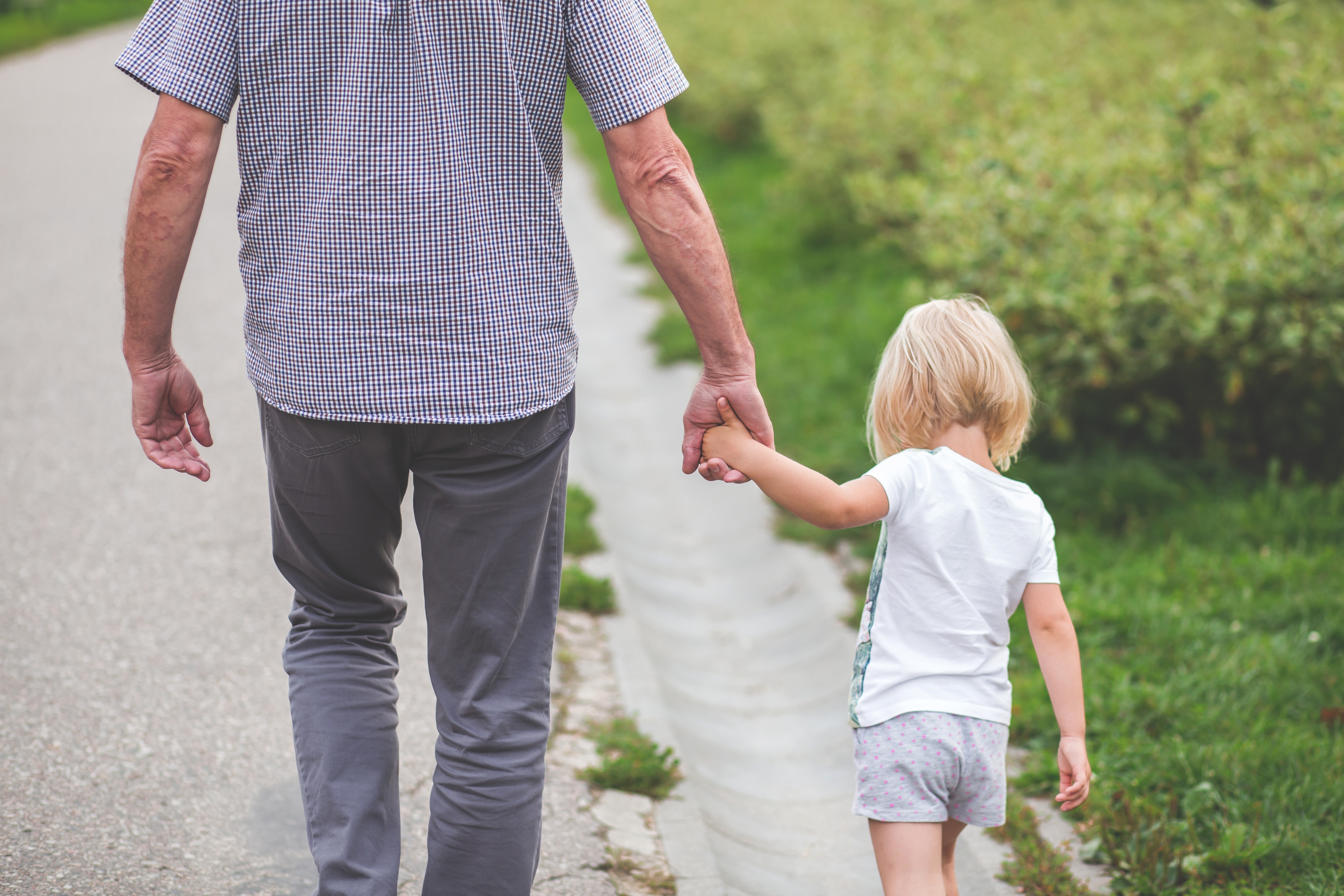 Video content not supported alternate banner displayed. Content: Old man and young girl walking hand in hand